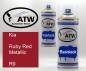 Preview: Kia, Ruby Red Metallic, R9: 400ml Sprühdose + 400ml Klarlack - Set, von ATW Autoteile West.